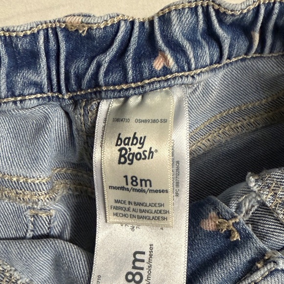 OshKosh B'gosh - Blue Jeans with Heart Pattern - Picture 3 of 3